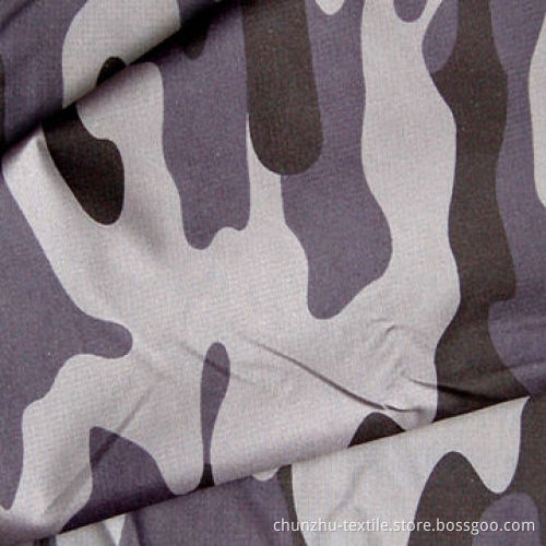Camouflage Printed Pongee, Made of 100% Polyester